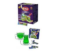 KOZA kiwi Bâton de Poudre pour Boisson Instantanée Emballé Individuellement Paquet de 50 | Poudre pour boisson froide ou chaude | Thé glacé en poudre | Thé glacé infusion de fruits