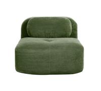 kozamas Canapé modulaire - Module Beanbag - Module de combinaison flexible sans accoudoir ni dossier - Pour salon moderne (deuxième variante) - Noir