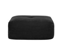 kozamas Canapé modulaire noir, Beanbag Module, sans accoudoir ni dossier, combinable de manière flexible, canapé de salon moderne