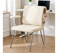 kozamas Chaise de bureau ergonomique avec lit pour chat intégré, grotte dans le dossier, fauteuil de bureau à domicile réglable en hauteur avec accoudoirs réglables, rembourrage résistant aux rayures