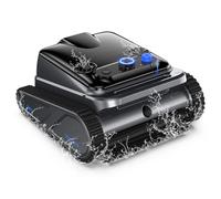 kozamas Robot de piscine sans fil avec batterie : nettoyage automatique du sol, des murs et de la ligne d'eau jusqu'à 186 m², nettoyeur de piscine compact et léger | Autonomie de 300 min | IPX8