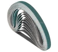 Kozelo 10 Bandes Abrasives 1/2 x 18 Pouces 80 Grain Zircone Ceinture Abrasive Papier De Ponçage Pour Ponceuse À Bande Meulage Métal Travail Du Bois Enlèvement De Rouille Soudure