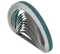 Kozelo 10 Pack Courroies De Ponçage 3/8 x 21 Pouces 80 Grain Zircone Abrasif Ceinture Papier De Ponçage Pour Ponceuse À Bande Meulage Métal Travail Du Bois Enlèvement Rouille Soudure