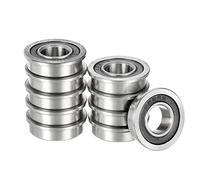 Kozelo 10pcs F688-2RS Bride Bille Roulement - [8x16x5mm] Remplacement Roue Roulements pour Brouette Tondeuse à gazon Camion à Main Essieu Emploi, Chrome Acier, ABEC-3