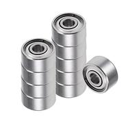 Kozelo 10pcs Profond Rainure Bille Roulements - [2mm x 6mm x 3mm] Chrome Acier Billes pour Moteurs Machine Outil Boîtes Vitesses Roulement Utilisation, Double Protection ABEC1