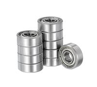 Kozelo 10pcs Profond Rainure Bille Roulements - [5mm x 14mm x 5mm] Haut Carbone Acier Billes pour Moteurs Machine Outil Réducteurs Roulement Emploi, Double Blindé ABEC1