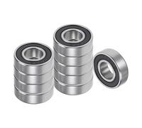 Kozelo 10pcs Profond Rainure Billes Roulements - [9mm x 20mm x 6mm] Chrome Acier Billes pour Moteurs Machine Outil Boîtes Vitesses Roulement Utilisation, Double Joint ABEC3