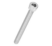 Kozelo 10Pcs Vis à Tête Cylindrique à Six Pans Creux - [M6-1 x 65mm] Douille Allen Entièrement Filetée en Acier Inoxydable 304 pour Moteur Électrique, Impression 3D, Argenté