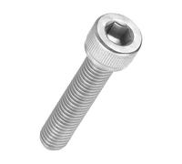 Kozelo 10Pcs Vis à Tête Cylindrique à Six Pans Creux - [M8-1.25 x 40mm] Douille Allen Entièrement Filetée en Acier Inoxydable 304 pour Moteur Électrique, Impression 3D, Argenté