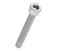Kozelo 10Pcs Vis à Tête Cylindrique à Six Pans Creux - [M8-1.25 x 60mm] Douille Allen Entièrement Filetée en Acier Inoxydable 304 pour Moteur Électrique, Impression 3D, Argenté