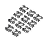Kozelo 12 Pièces de Maillons de Jonction de Chaîne #25 Pas de 1/4" | à Rouleaux, Maillon Jonction Chaîne 04C à Rouleaux pour Utilisation Dans les Machines Industrielles, en Acier Au Carbone