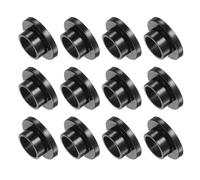 Kozelo 12Pcs Douilles à Bride en Nylon [Alésage de 8,2 mm x Diamètre Extérieur de 10 mm x Longueur de 6 mm] Bagues en Plastique en Nylon pour Arbre, Noir