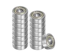 Kozelo 16Pcs Roulements à Billes à Gorge Profonde 604-ZZ - [4mm d'Alésage x 12mm OD x 4mm d'Épaisseur] Roulements à Double Blindage Métallique P0, en Acier au Carbone, Z1