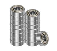 Kozelo 16Pcs Roulements à Billes à Gorge Profonde 605-ZZ - [Alésage de 5mm x OD 14mm x Épaisseur de 5mm] Roulements à Double Blindage Métallique P0, en Acier au Carbone, Z1