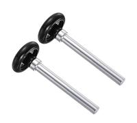 Kozelo 2 Pcs Roulettes De Porte De Garage En Nylon - [1.8 x 4.25 Pouce Tige] Roues De Porte Garage Standard Silencieuses Scellées Pour Piste De 2 Pouces Utilisation De Remplacement, Noir