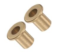 Kozelo 2 pièces Paliers à douille à collerette - [10 mm x 14 mm x 20 mm] Douille sans huile en bronze pour usage sur machines et équipements | Doré