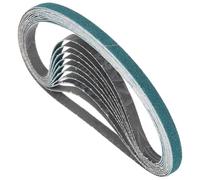 Kozelo 20 Bandes Abrasives Zircone Ceinture Abrasive Papier Ponçage | pour Ponceuse à Bande Meulage Métal Travail du Bois Enlèvement Rouille Soudure, 3/8 x 13 Pouces, Grain 120