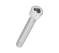 Kozelo 20Pcs Vis à Tête Cylindrique à Six Pans Creux - [M6-1 x 40mm] Douille Allen Entièrement Filetée en Acier Inoxydable 304 pour Moteur Électrique, Impression 3D, Argenté