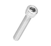 Kozelo 25Pcs Vis à Tête Cylindrique à Six Pans Creux - [M5-0.8 x 30mm] Douille Allen Entièrement Filetée en Acier Inoxydable 304 pour Moteur Électrique, Impression 3D, Argenté