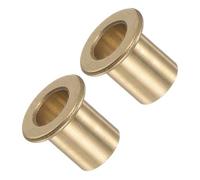 Kozelo 2pcs Douille À Rebord 8mm x 10mm x 15mm Or | Bague Auto-Lubrifiante En Bronze Pour Équipement Industriel