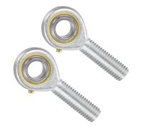 Kozelo 2Pcs Embout à Rotule POS12 - [Alésage de 12mm, Filetage Mâle M12x1.75 à Gauche], Embout de Tige de Pêche En Acier Au Carbone