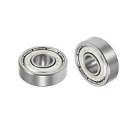 Kozelo 2Pièces Roulement à Billes 607Z - [7X19X6mm] Acier Au Chrome à Simple Blindage pour Applications Industrielles et Équipements Mécaniques