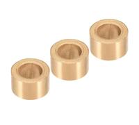 Kozelo 3Pcs Douilles à Manchon - [10mm de Diamètre d'Alésage x 16mm OD x 10mm de Longueur] Bague en Bronze Fritté pour Équipement Industriel, Autolubrifiante, Couleur Or
