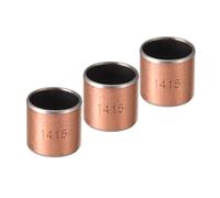 Kozelo 3Pièces Douilles Manchon 1415 Diamètre d'Alésage 14mm X Diamètre Extérieur 16mm X Longueur 15mm Bagues Sans Huile Enveloppées pour les Mouvements Glissements Machines