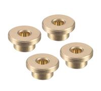 Kozelo 4Pcs Douilles à Bride - [4mmx8mmx6mm] Bagues en Bronze Fritté Autolubrifiantes Pour Utilisation Sur Arbre de Machine