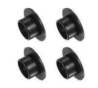 Kozelo 4Pcs Douilles à Bride en Nylon [Alésage de 12,8 mm x Diamètre Extérieur de 15 mm x Longueur de 10,15 mm] Bagues en Plastique en Nylon pour Arbre, Noir