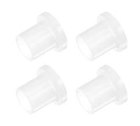 Kozelo 4Pcs Douilles en Nylon à Bride [Alésage de 8mm x Diamètre Extérieur de 10mm x Longueur de 12.5mm] Bagues en Plastique en Nylon pour Arbre, Blanc