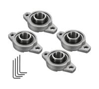 Kozelo 4Pcs Roulements à Bride Auto-Alignants en Alliage de Zinc KFL003, Alésage de 17mm