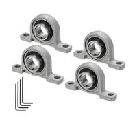 Kozelo 4Pcs Roulements à Bride Auto-Alignants en Alliage de Zinc KP005, Alésage de 25mm