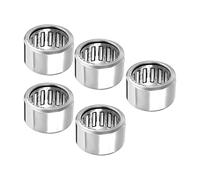 Kozelo 5pcs HK1210 Aiguille Rouleau Roulements - [12mm x 16mm x 10mm] Ouvert Terminal pour Boîte Vitesses Emploi, Chrome Acier Rouleaux