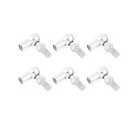 Kozelo 6pcs Angle Boule Joint - [M10x1,5 Droite Femelle Filetage, M10x1,5 Droite Mâle Filetage] Gaz Ressort Coude Joint Raccord pour Automobile, Articulé Porte, Placard