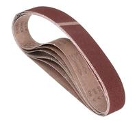 Kozelo 6Pcs Bandes Abrasives 50mm x 915mm 80 Grits Papier Abrasif En Oxyde D'Aluminium Pour Ponceuse À Bande Meulage Métal Travail Du Bois Enlèvement De Rouille