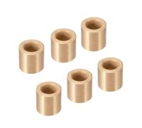 Kozelo 6Pièces Douilles à Manchon - [6x10x10mm] Bagues en Bronze Fritté Autolubrifiantes pour Équipements Électriques, Machines-Outils