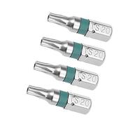 Kozelo Étoile Embout - [1 pouce x H1/4 x Ts20] Hex Tige Sécurité Torx Vis Tournevis Lot Tête pour Douille Tournevis Poignée Utilisation