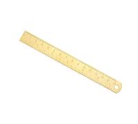 Kozelo Laiton Droit Règles 15cm x 6pouce Cuivre Mesure Règle Or Ton