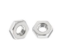 Kozelo Lot de 150 écrous hexagonaux - [#10-32] en acier inoxydable 304 18-8 (A2-70) Écrous de fixation pour réparations et montage mécaniques, filetage fin standard en pouces, surface nue, argent