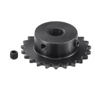 Kozelo Pignon de Rouleau de Type B - [23 Dents x 10mm ID] en Acier au Carbone avec 2 Vis de Fixation pour Fraiseuses et Perceuses ISO 04C | Pas de 1/4 Pouce, Chaîne #25