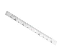 Kozelo Règle de Recherche de Centre - [50 mm-0-50 mm] Règle de Centrage en Aluminium Adhésif avec Trous Fixés pour Mesurer la Symétrie Des Tissus Artisanaux en Bois, à Partir du Milieu