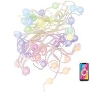 Xanlite KOZII - Guirlande Lumineuse Connectée - Décoration Intérieure, Fêtes, Noël, Anniversaire, Sapin, 33 LED RVB USB 6m - Multimode, Synchronisation Musicale, 15000H