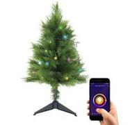 KOZII - Sapin de Noël Artificiel Lumineux - avec Guirlande LED Connectée 3,5m, 8 Modes, Synchronisation Musicale, 15000H - Effet Naturel - Plastique - 60 cm