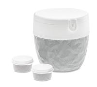 Koziol 3198670 Gamelle Ensemble Boîte Repas Plastique Gris, Blanc Gris
