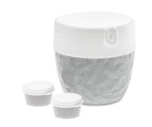 Koziol 3198670 Gamelle Ensemble Boîte Repas Plastique Gris, Blanc Gris