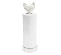 Koziol 5225525 Miaou Porte-Rouleau de Cuisine Matière Thermoplastique Blanc 12,8 x 12,8 x 36,9 cm