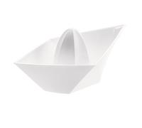 Koziol AHOI Presse-agrumes, manuel, pour citrons et citrons verts, avec deux ouvertures de bec, en plastique incassable, passe au lave-vaisselle, cuisine, maison (blanc coton)