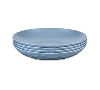 Koziol Assiette creuse Club thermoplastique biocirculaire Ø22 cm. 4 pièces Nature flower blue