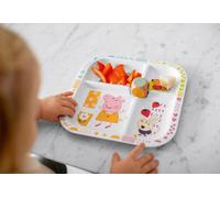 KOZIOL Assiette d'apprentissage + cube Easy Eater Peppa Pig